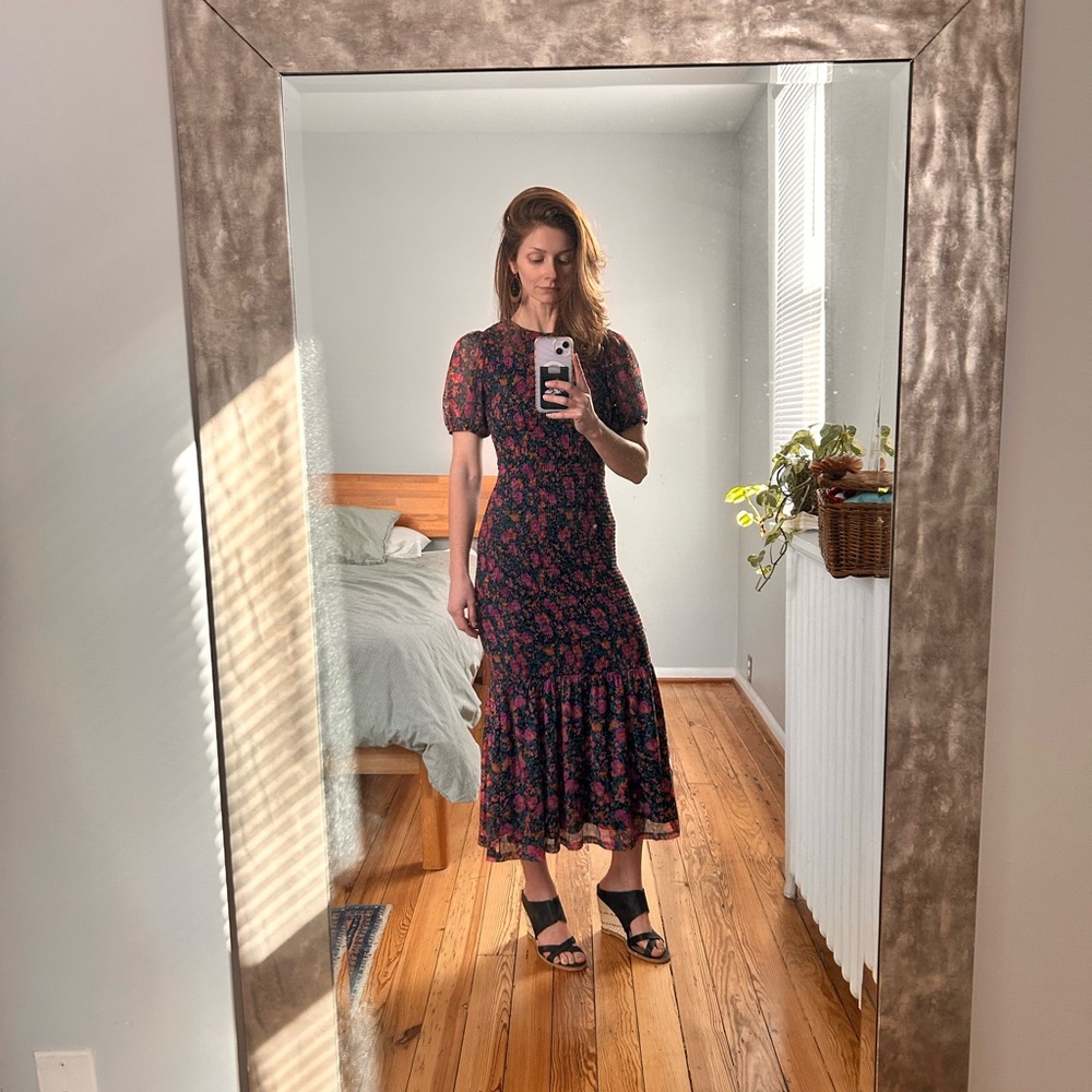 Piper And Scoot Jacklin Floral Ruffle Dress - image 1